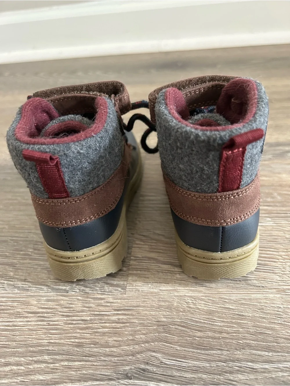 Carter's Brown, Gray and Red Kids Adventure Snow Boot
